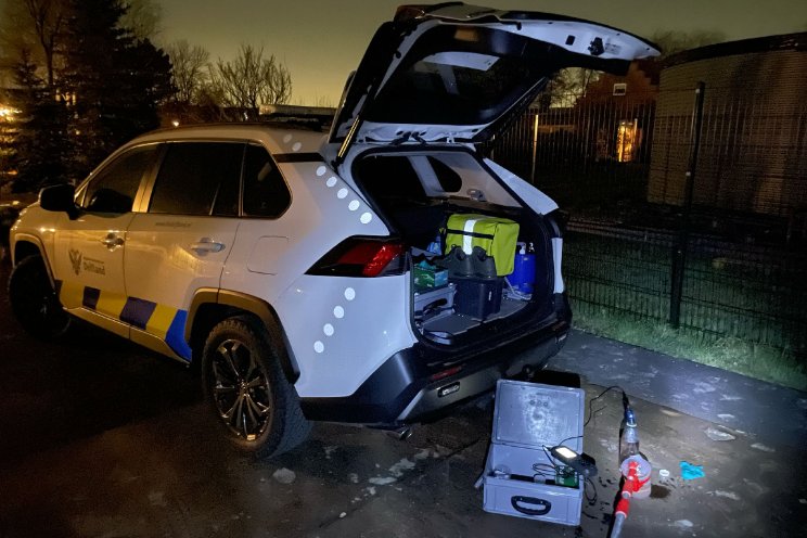 Nachtelijke controle stuit op illegale lozing bij teler
